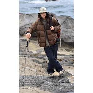 Пуховик Nothomme Contrast Color Down Jacket 23M012brn (brown)