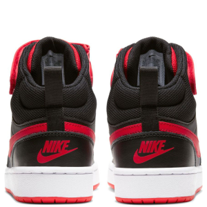 Кроссовки Nike Court Borough Mid 2 GS CD7782-003 (black-university red)
