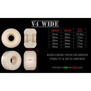 Колеса Bones 100'S V4 Wide WSBABCM530014A4 (white)