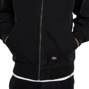 Куртка Dickies Duck Canvas Hooded Unlined Jacket DK0A4YQLC401 (stone washed black)