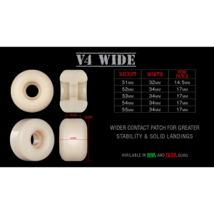 Колеса Bones Street Tech Formula 99A Wide V4 WSCAEV4W5499A4 (white)