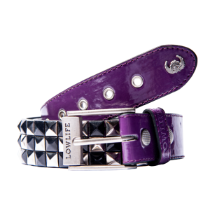 Ремень Lowlife Triple Checker LL346 (purple-black-silver)
