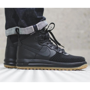 Кроссовки Nike Lunar Force 1 Duckboot 805899-003 (black-black-metallic silver)