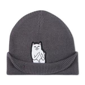 Шапка Ripndip Lord Nermal Waffle Knit Beanie RND10284 (black)