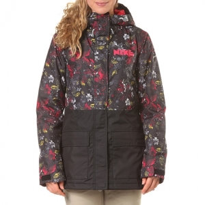 Куртка женская горнолыжная NIKE Shasta Print 558979-010 (blk-blk)
