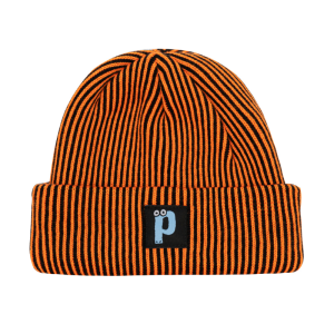 Шапка Postaments Stripes pst-bean-strps-blkor-24 (black-orange)