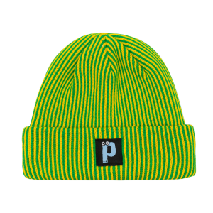 Шапка Postaments Stripes pst-bean-strps-lgrnyel-24 (light green-yellow)