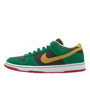 Кеды Nike SB Dunk Low Premium "Miller High Life" 313170-008 (black-metallic gold-pine green)