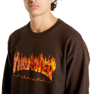 Толстовка Thrasher Inferno 312728 (dark chocolate)