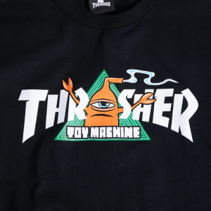 Лонгслив Thrasher X Toy Machine Vortex Ls 314065 (black)