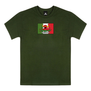 Футболка Thrasher X Toy Machine Hecho 311622-fgrn (forest green)