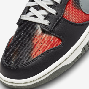 Кроссовки Nike Dunk Low Retro PRM "Graffiti Black Red" DM0108-001 (black-tumbled grey)