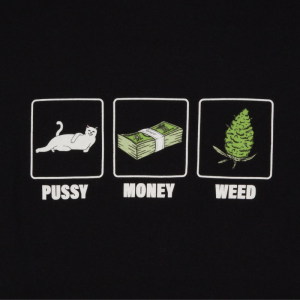 Футболка Ripndip Pussy Money Weed Tee RND3550 (black)