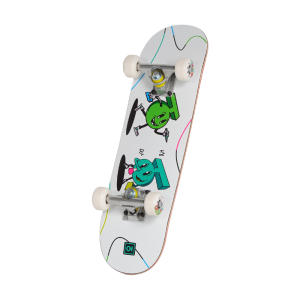 Скейтборд В Сборе Детский Юнион Скейтборды Uman un25-umankids-cmplt (white)