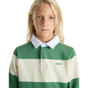 Поло Регби Детское Vans Ward Stripe Rugby Knit Shirt VN000MGJE4T (fairway-lemon icing)