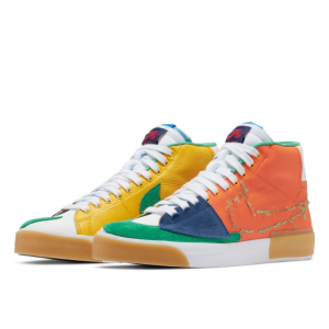 Кеды Nike SB Zoom Blazer Mid Edge L DA2189-800 (safety orange-lucky green)