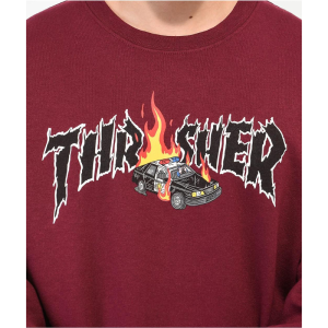 Толстовка Thrasher Cop Car Crew 312725 (maroon)