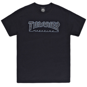 Футболка Thrasher Outlined 311172 (black-black)