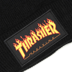 Шапка Thrasher Flame Logo Beanie 3131452 (black)