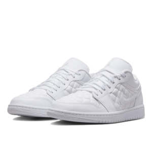 Кроссовки Jordan Air Jordan 1 Low Quilted DB6480-100 (white-white-white)
