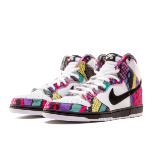 Кеды Nike SB Dunk High Premium "Huxtable" 313171-101 (white-black)