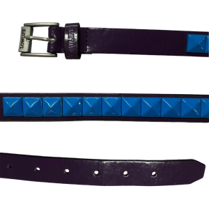 Ремень Lowlife Single Stud LL519 (purple-3dblue)