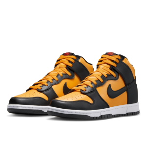 Кроссовки Nike Dunk Hi Retro DD1399-700 (university gold/black/white/habanero red)