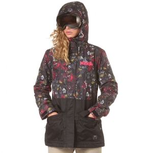 Куртка женская горнолыжная NIKE Shasta Print 558979-010 (blk-blk)