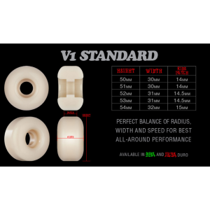 Колеса Bones 100'S V1 Standard WSBABCS52001Y4 (yellow)