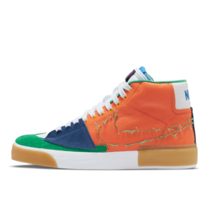 Кеды Nike SB Zoom Blazer Mid Edge L DA2189-800 (safety orange-lucky green)