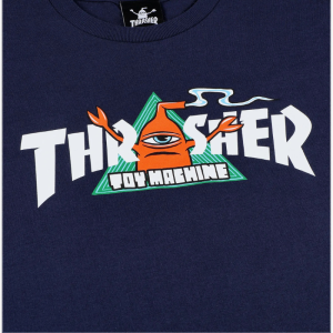 Футболка Thrasher X Toy Machine Vortex 311626-navy (navy)
