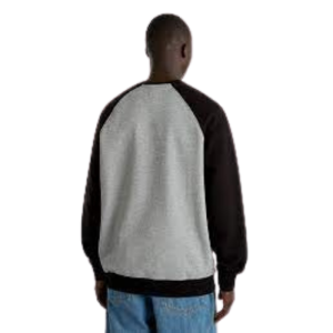 Толстовка Vans Core Basic Raglan Crew VN000HNV4ZY1 (black-cement heather)