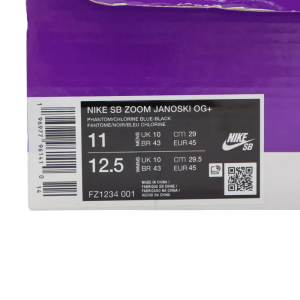 Кеды Nike SB Zoom Janoski Og+ FZ1234-001 (phantom-chlorine blue-black)