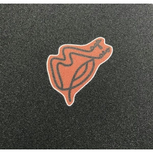 Покрытие Для Скейтборда Magamaev Logo Orange maga21-logoorggrip (black)