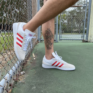 Кеды adidas Skateboarding Busenitz HQ2030 (white-scarlet-gold)