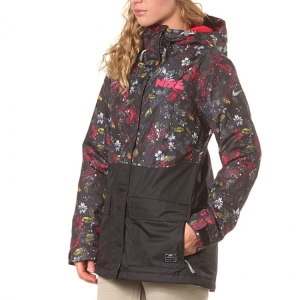 Куртка женская горнолыжная NIKE Shasta Print 558979-010 (blk-blk)