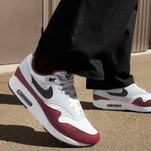 Кроссовки Nike Air Max 1 FD9082-106 (white-black-dark team red)