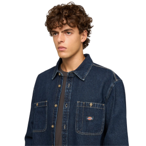 Рубашка Dickies Mechanic Denim Shirt LS DK0A87PX0DD1 (dark indigo)