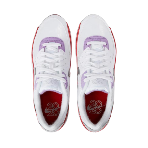 Кроссовки Женские Nike Air Max 90 CNY CU3004-176 (white-team red-metallic silver)