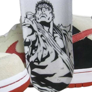 Кеды Nike SB Dunk Mid Pro "Street Fighter Ryu" 314383-200 (buff-sport red-black)