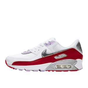 Кроссовки Женские Nike Air Max 90 CNY CU3004-176 (white-team red-metallic silver)
