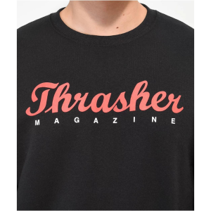Толстовка Thrasher Script Crew 312726 (black)