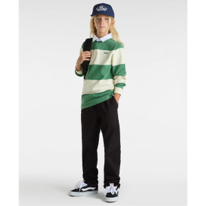 Поло Регби Детское Vans Ward Stripe Rugby Knit Shirt VN000MGJE4T (fairway-lemon icing)