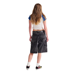 Шорты Vans  Drill Chore Loose Denim Short VN0A7S4SE901 (stonewash black)