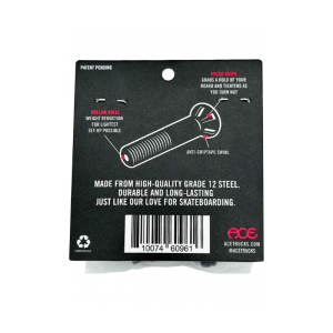 Винты Ace Trucks Hollow Bolts W/ Grippers AHPHBGA114 (black)