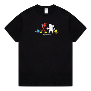 Футболка Ripndip Nerm Vs Devilman Tee RNDWORLD7 (vintage black)
