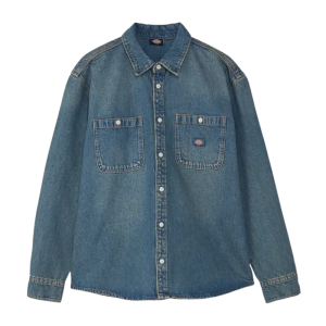 Рубашка Dickies Mechanic Denim Shirt LS DK0A87PXL231 (khaki tinted blue)