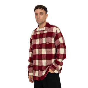 Рубашка Dickies Plaid Coaling LS DK0A4XZZK741 (tibetan red)