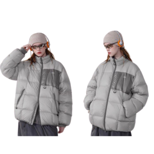 Пуховик Nothomme Contrast Color Down Jacket 23M012gry (grey)