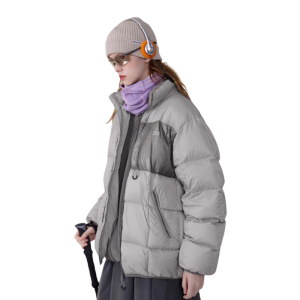 Пуховик Nothomme Contrast Color Down Jacket 23M012gry (grey)